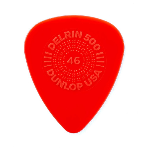 Dunlop Prime Grip Delrin 500 0,46 mm - rot Dunlop Prime Grip Delrin 500 0,46 mm - rot